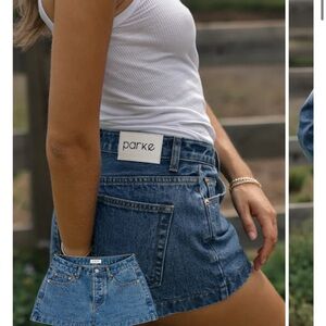 Parke Denim Mini Shorts